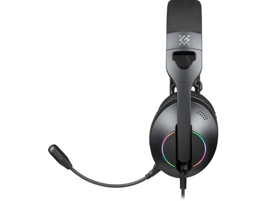 Игровые наушники проводные Defender Weaver RGB черный